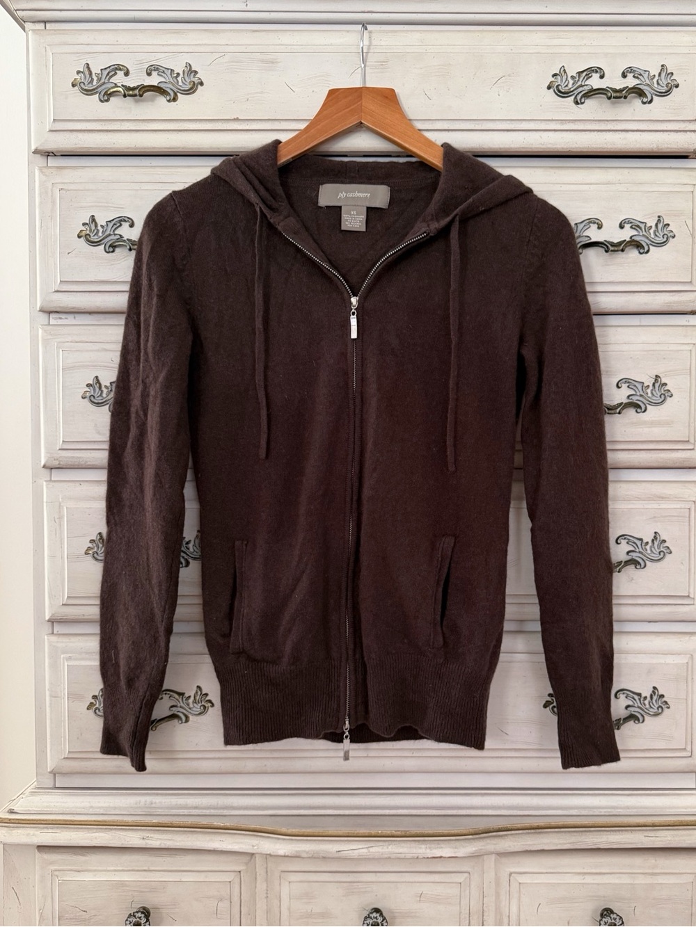 Ply Cashmere Brown Sweater Cardigan